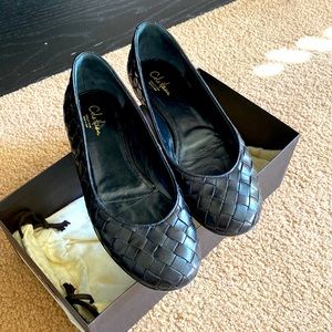 Cole Haan Black Leather Ballet Flats Size 7